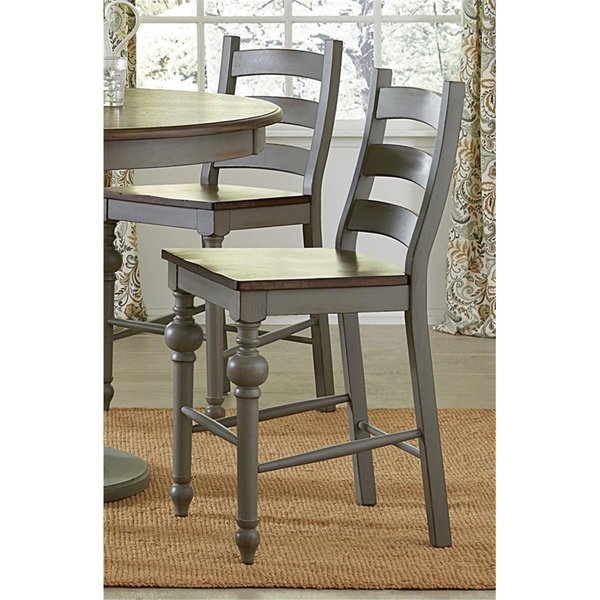 Progressive Furniture Progressive Furniture D880-64 40 x 19 x 22 in. Ladder Counter Chair - 2 Carton D880-64